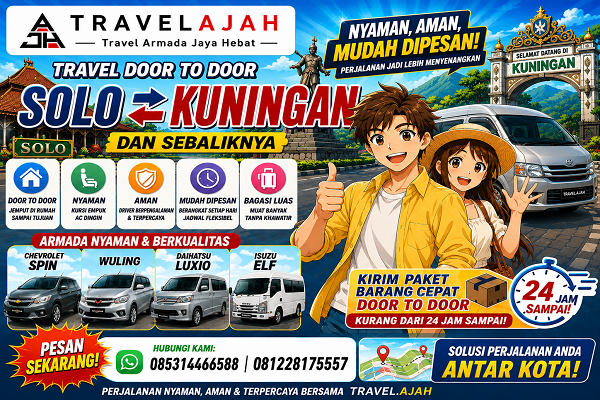 travel door to door jurusan solo kuningan by travel armada jaya hebat