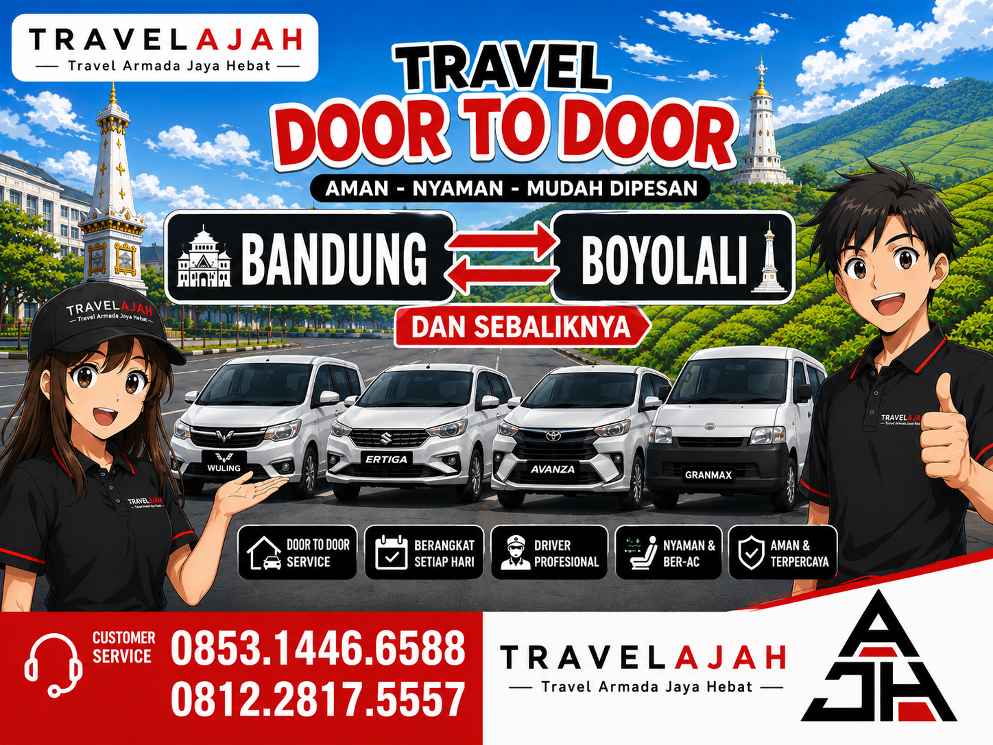 Travel dan pengiriman paket / barang jurusan Bandung Boyolali dan sebaliknya by Travelajah