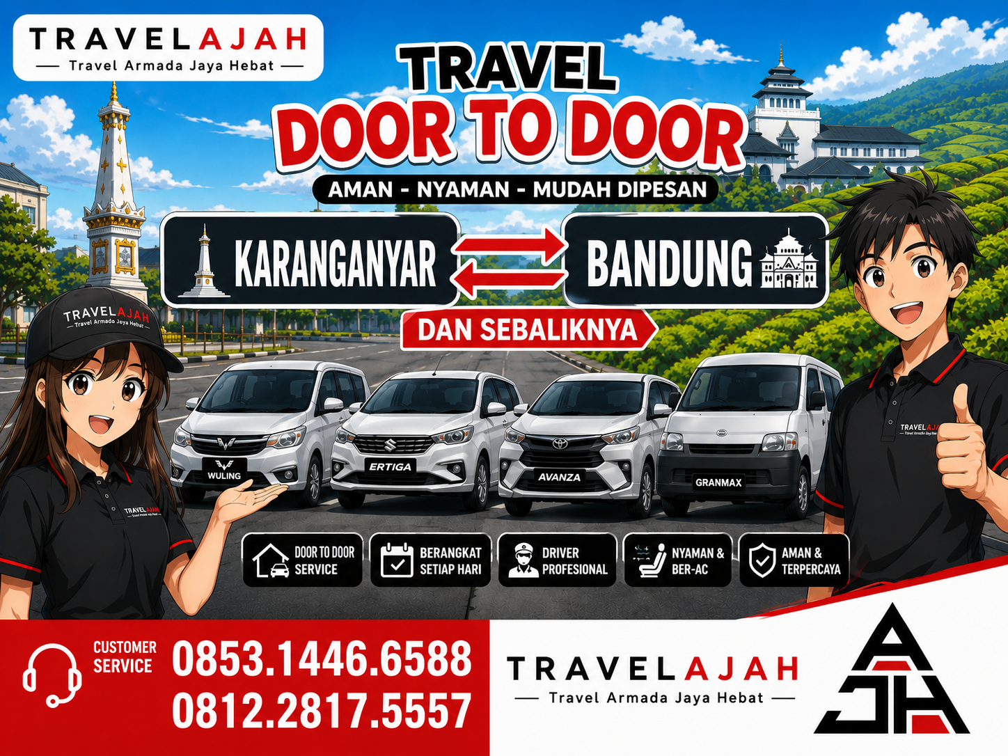 Travel dan pengiriman paket / barang jurusan Karanganyar Bandung dan sebaliknya by Travelajah