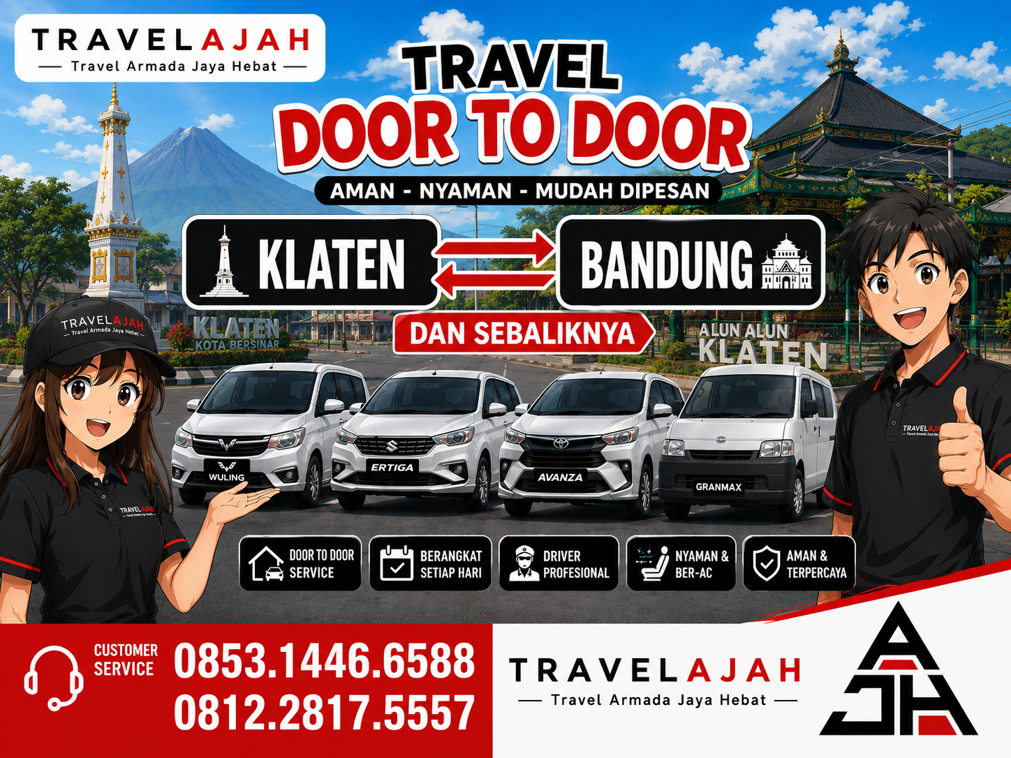 Travel dan pengiriman paket / barang jurusan Klaten Bandung dan sebaliknya by Travelajah