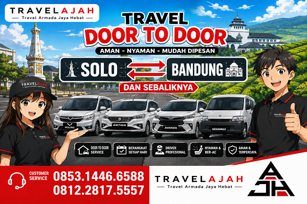 travel door to door jurusan Solo Bandung by Travel Armada Jaya Hebat