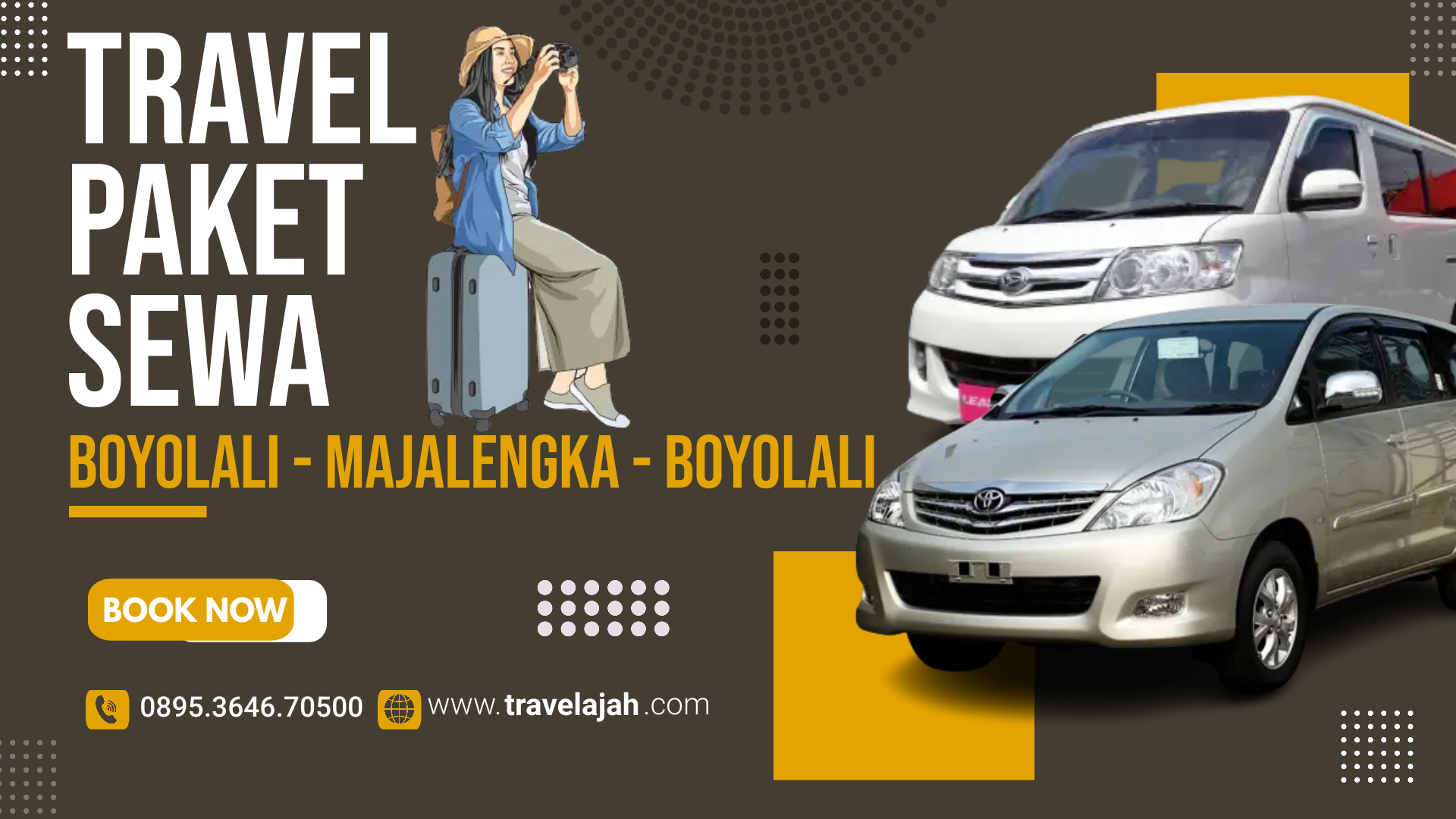 info dan pemesanan travel boyolali majalengka atau majalengka boyolali oleh travelah