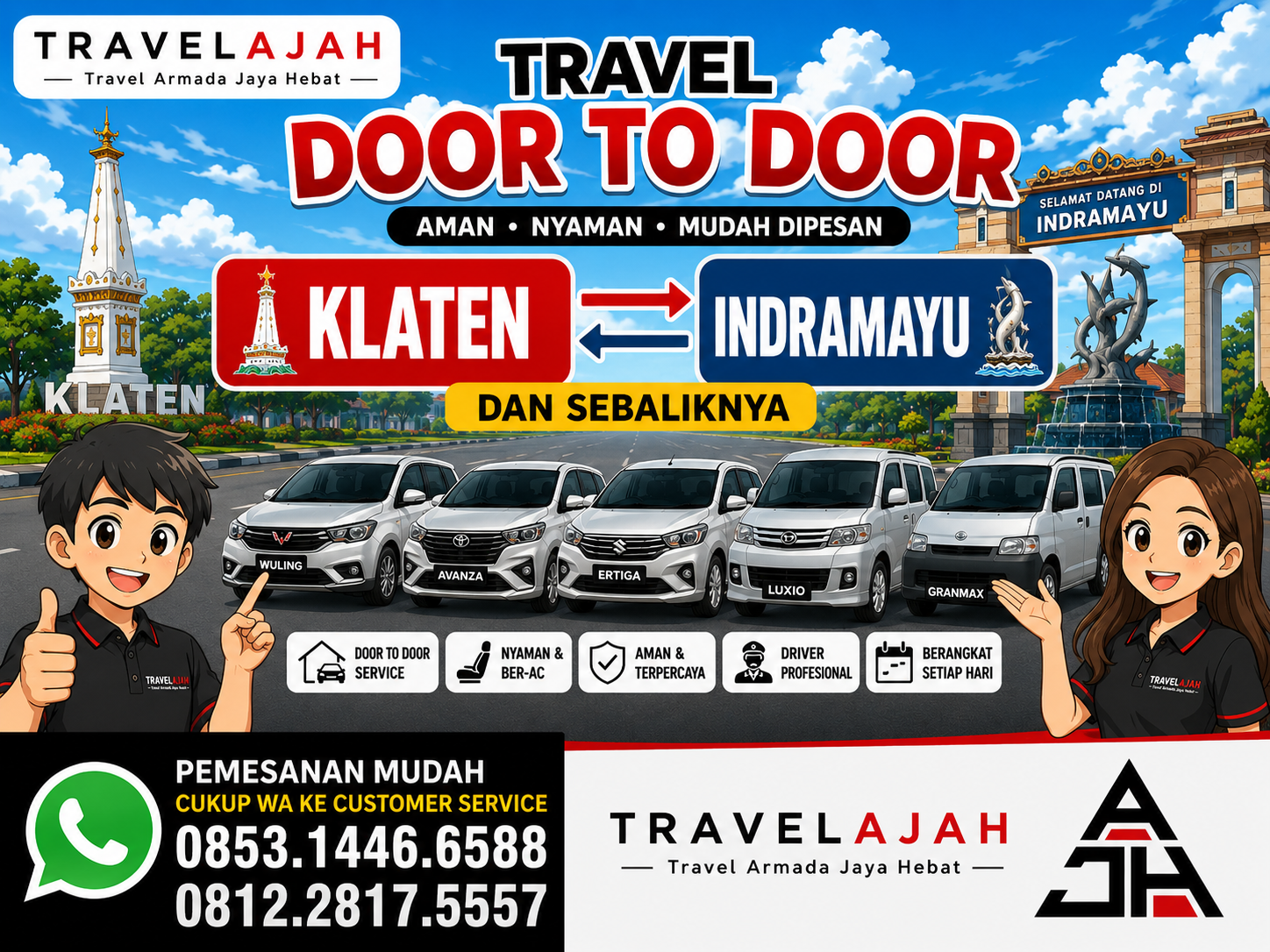 Travel dan pengiriman paket / barang jurusan Klaten Indramayu dan sebaliknya by Travelajah