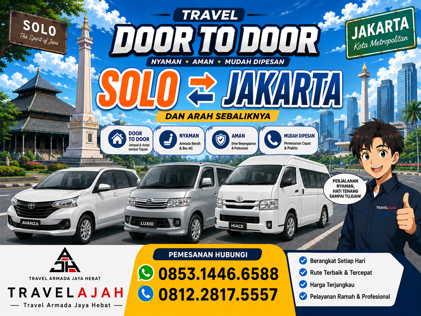Travel dan pengiriman paket / barang jurusan Solo Jakarta dan sebaliknya by Travelajah