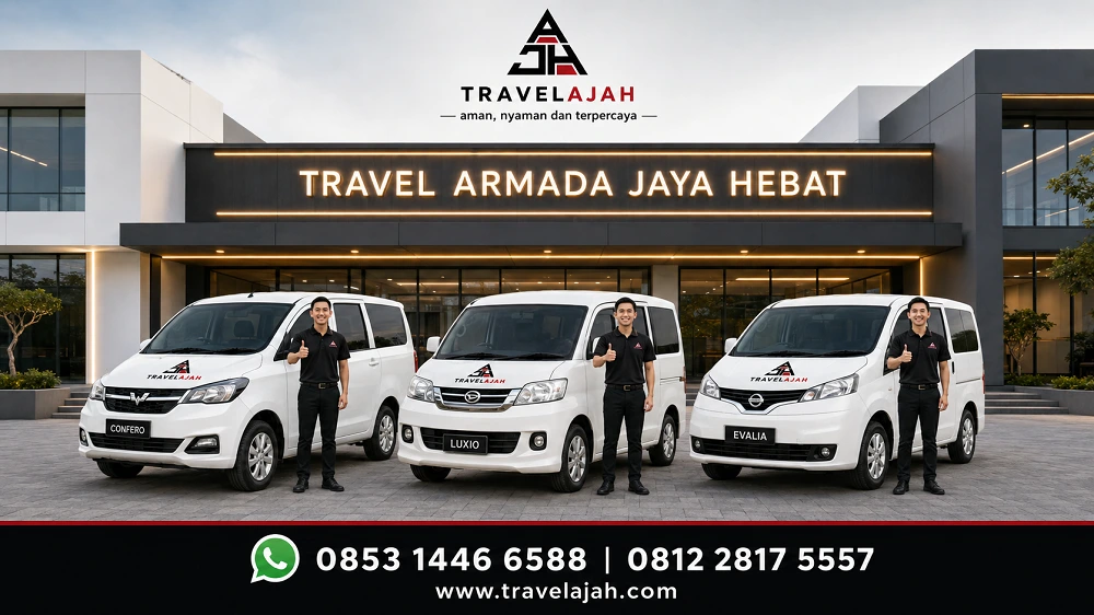 Crew dan armada Travelajah siap memberikan pelayanan untuk perjalanan Anda