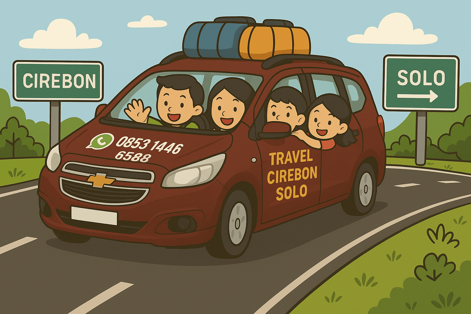 cara pesan travel dan pengiriman barang dari cirebon ke solo Ayo naik travel door to door jurusan Cirebon Solo PP. Pesan sekarang !