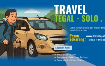jasa travel dan pengiriman paket dari tegal ke solo serta arah sebaliknya.