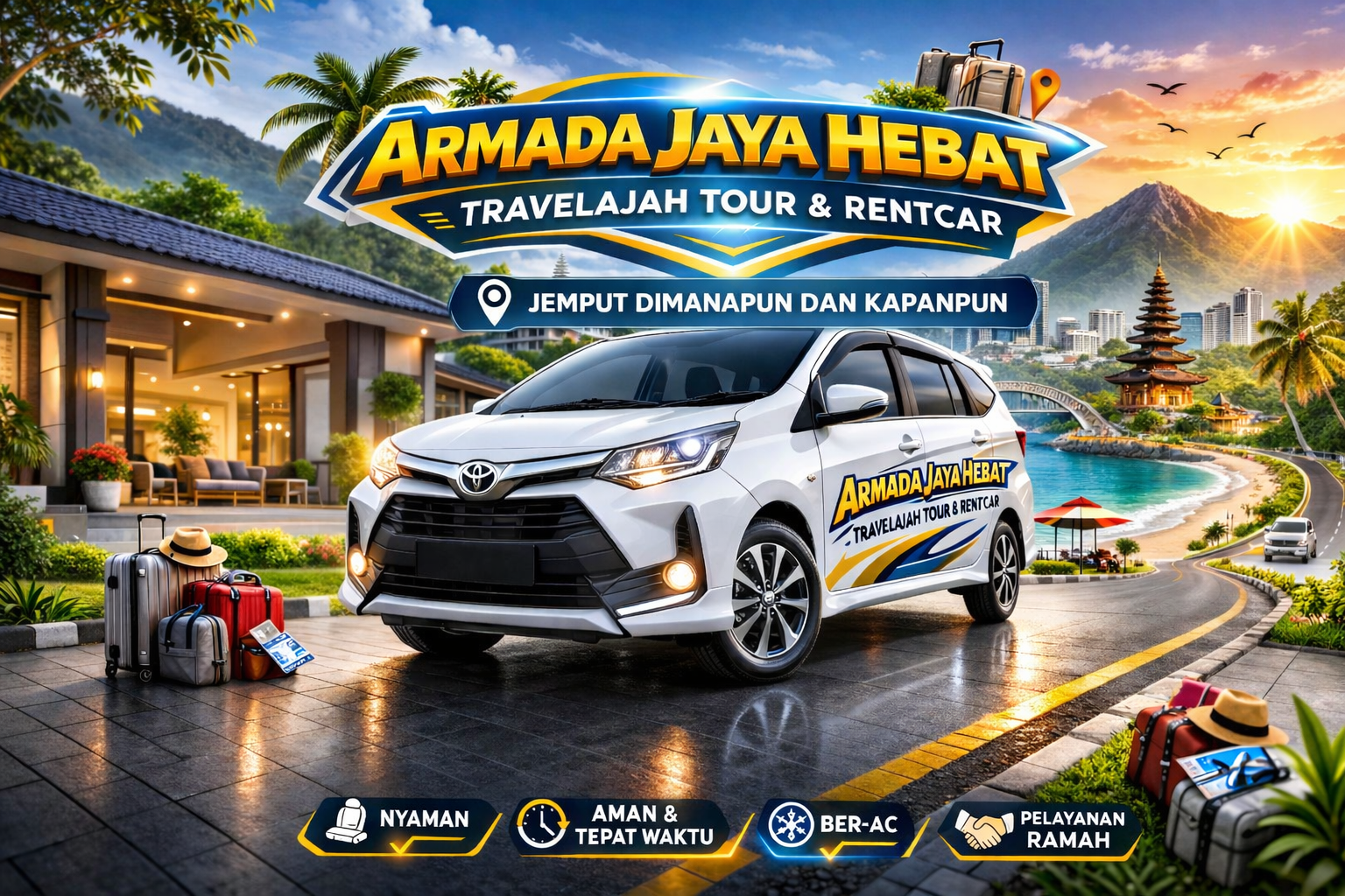 Sewa Mobil Calya di Jogja