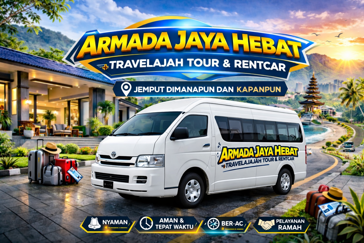Sewa Mobil Hiace Commuter di Jogja