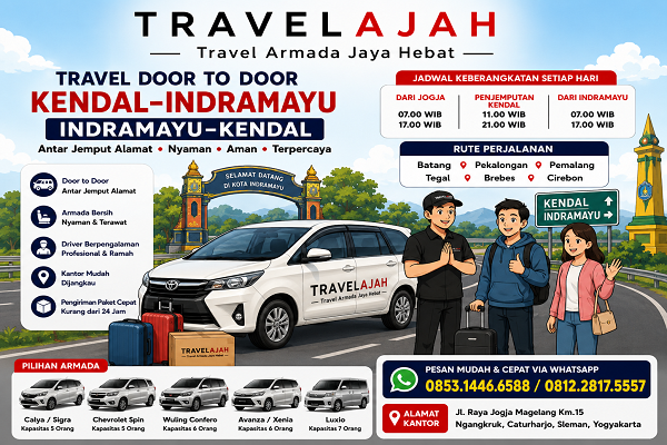 travel door to door jurusan kendal indramayu bu travel armada jaya hebat