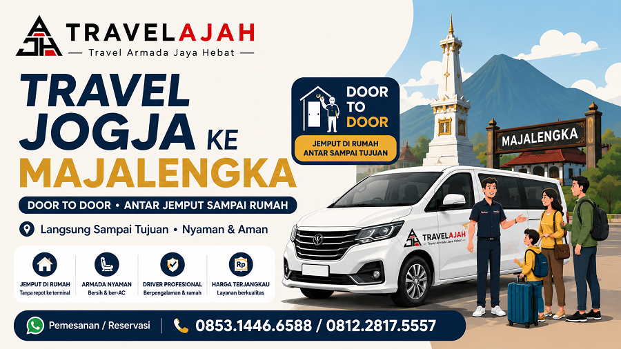 travel door to door jurusan jogja majalengka dan arah sebaliknya by travel armada jaya hebat