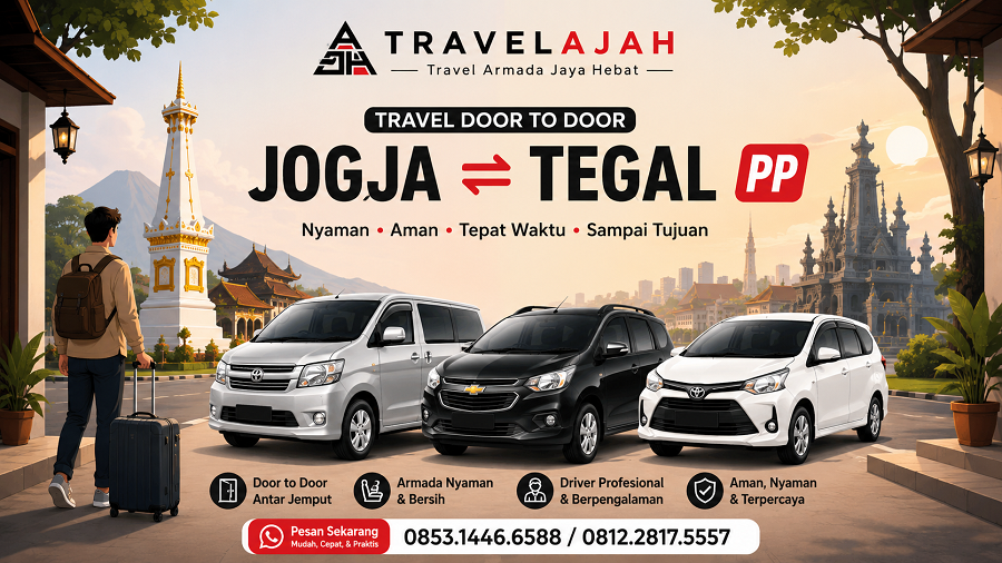 travel door to door jurusan jogja tegal dan sebaliknya by travel armada jaya hebat 