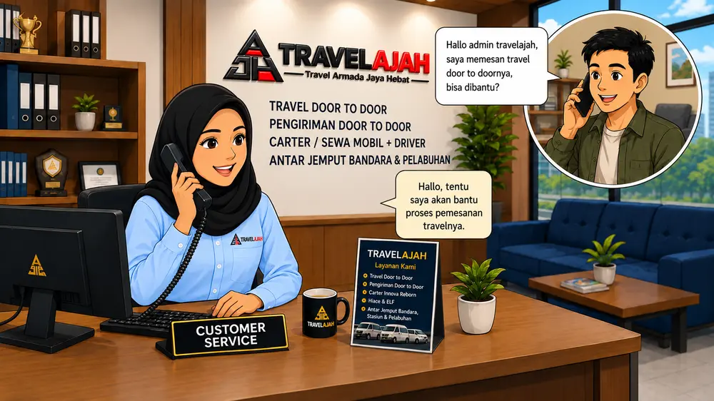 Pemesanan online travel di Travelajah
