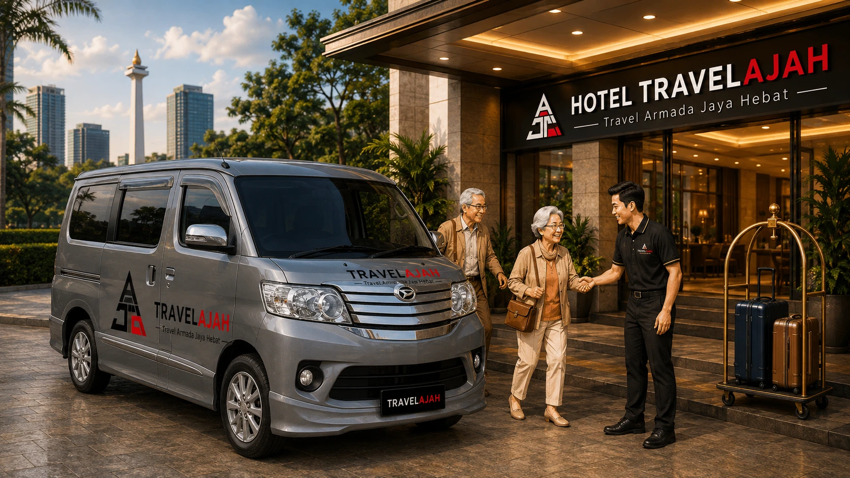 Pengantaran penumpang travel Tegal ke Salatiga oleh Travel Armada Jaya Hebat
