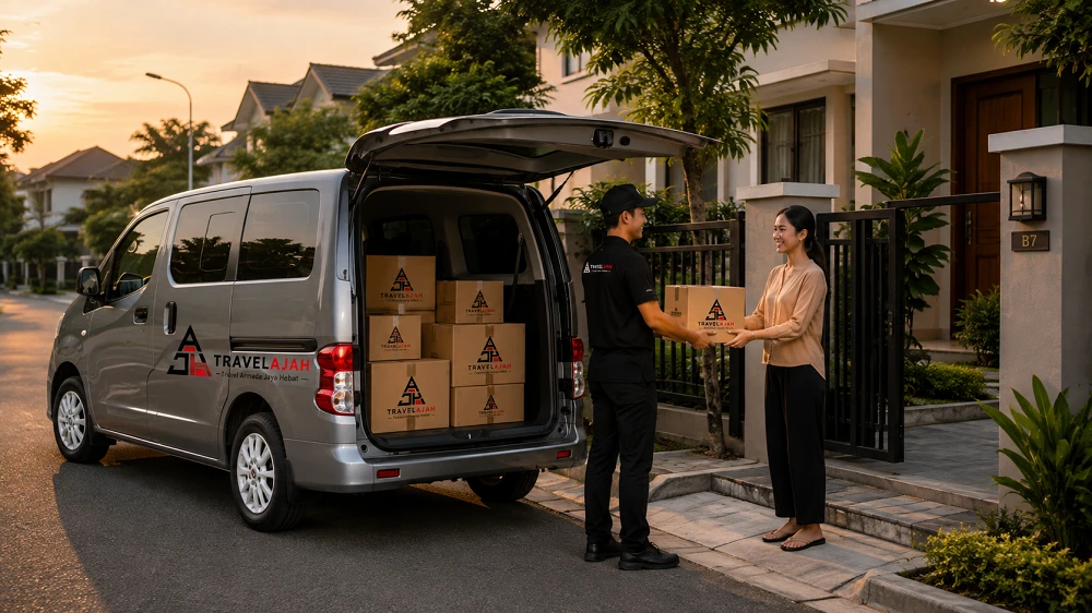 Pengiriman paket dari Tegal ke Salatiga oleh driver Travel Armada Jaya Hebat