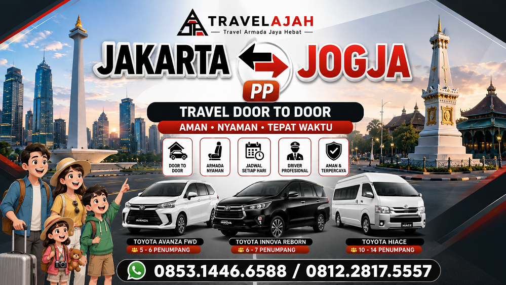 travel door to door jurusan jakarta ke Jogja atau arah sebaliknya by travel armada jaya hebar