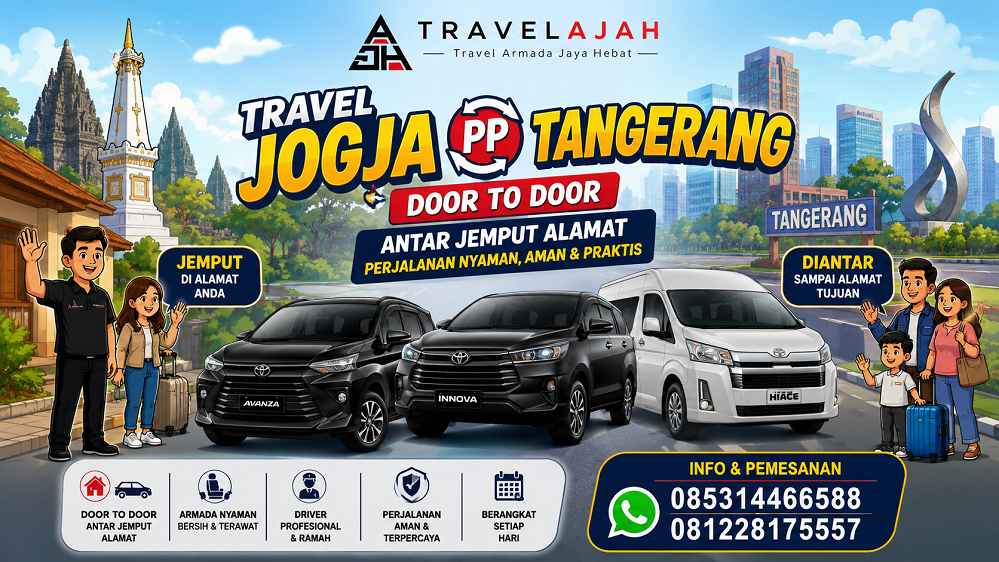 Travel Door to Door jurusan Jogja Tangerang atau sebaliknya by Travel Armada Jaya Hebat