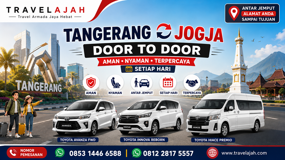 travel jurusan tangarang Jogja door to door by Travel Armada Jaya Hebat