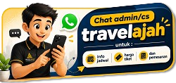 Chat admin Travelajah untuk booking travel door to door