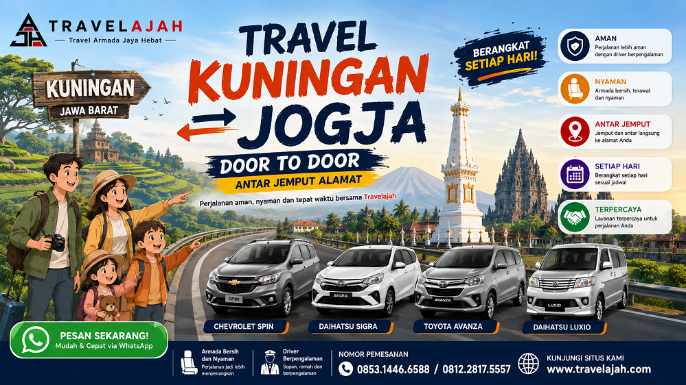 travel door to door jurusan Kuningan ke Jogja by Travel Armada Jaya Hebat